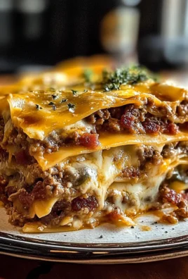 Parmesan Garlic Bacon Cheeseburger Lasagna
